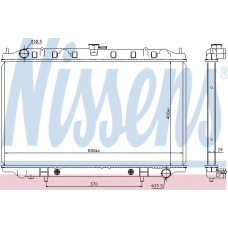68136 NISSENS Радиатор, охлаждение двигателя