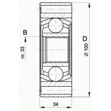 CVJ5398.20 OPEN PARTS Шарнирный комплект, приводной вал