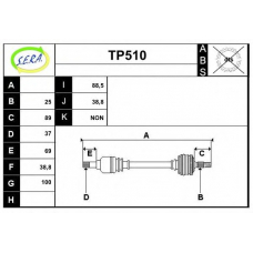 TP510 SERA Приводной вал