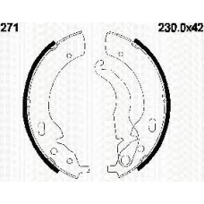 8100 11271 TRIDON Brake shoes