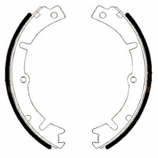 362334J JURID Комплект тормозных колодок