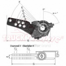 TT70.02.593 TruckTechnic Регулируемый вал, регулятор