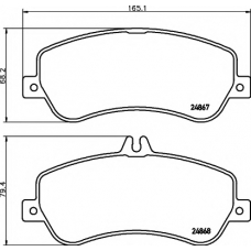 8DB 355 014-221 HELLA PAGID Комплект тормозных колодок, дисковый тормоз