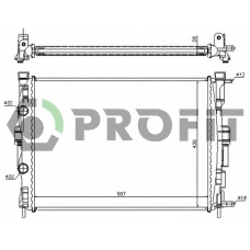 PR 6044A2 PROFIT Радиатор, охлаждение двигателя