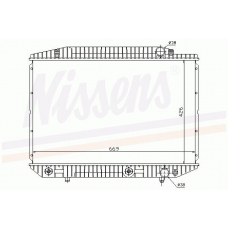 62727A NISSENS Радиатор, охлаждение двигателя