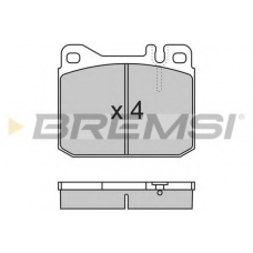 BP2172 BREMSI Комплект тормозных колодок, дисковый тормоз