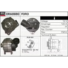DRA8690 DELCO REMY Генератор