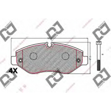 BP2175 DJ PARTS Комплект тормозных колодок, дисковый тормоз