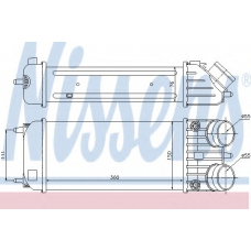96593 NISSENS Интеркулер