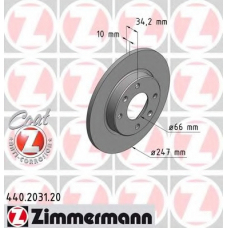440.2031.20 ZIMMERMANN Тормозной диск