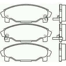 P 16 007 BREMBO Комплект тормозных колодок, дисковый тормоз