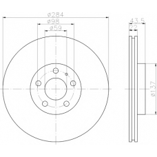 8DD 355 101-941 HELLA PAGID Тормозной диск