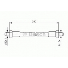 1 987 476 267 BOSCH Тормозной шланг