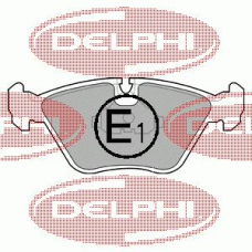 LP602 DELPHI Комплект тормозных колодок, дисковый тормоз
