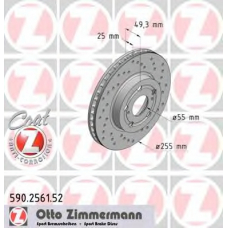 590.2561.52 ZIMMERMANN Тормозной диск