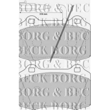 BBP1737 BORG & BECK Комплект тормозных колодок, дисковый тормоз