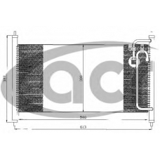 300505 ACR Конденсатор, кондиционер