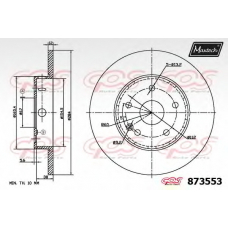 873553.6980 MAXTECH Тормозной диск