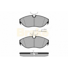 PA1287 BRAKE ENGINEERING Комплект тормозных колодок, дисковый тормоз