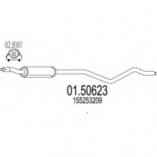 01.50623 MTS Средний глушитель выхлопных газов