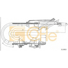 11.3013 COFLE Трос, управление сцеплением