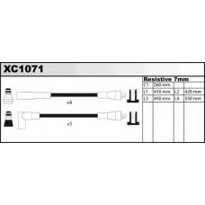 XC1071 QUINTON HAZELL Комплект проводов зажигания