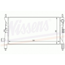 60517 NISSENS Радиатор, охлаждение двигателя