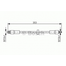 1 987 481 353 BOSCH Тормозной шланг