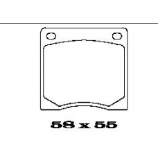 BL1026A1 FTE Комплект тормозных колодок, дисковый тормоз