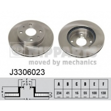 J3306023 NIPPARTS Тормозной диск