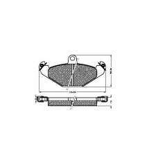 31817 SPIDAN Комплект тормозных колодок, дисковый тормоз