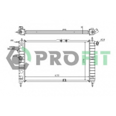 PR 1105A1 PROFIT Радиатор, охлаждение двигателя