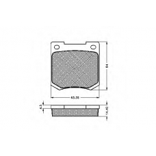 30223 SPIDAN Комплект тормозных колодок, дисковый тормоз