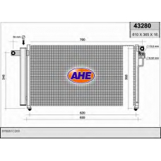 43280 AHE Конденсатор, кондиционер