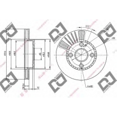 BD1051 DJ PARTS Тормозной диск