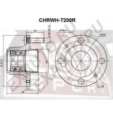 CHRWH-T200R ASVA Ступица колеса