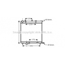 PE2289 AVA Радиатор, охлаждение двигателя