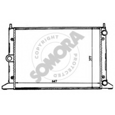 097040 SOMORA Радиатор, охлаждение двигателя