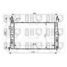 QER2458 QUINTON HAZELL Радиатор, охлаждение двигателя