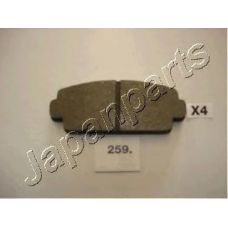 PA-259AF JAPANPARTS Комплект тормозных колодок, дисковый тормоз