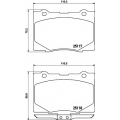 8DB 355 019-571 HELLA Комплект тормозных колодок, дисковый тормоз