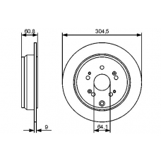 0 986 479 449 BOSCH Тормозной диск