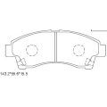 KD3302 ASIMCO Комплект тормозных колодок, дисковый тормоз