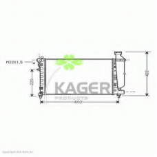 31-0175 KAGER Радиатор, охлаждение двигателя