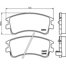 8DB 355 011-141 HELLA PAGID Комплект тормозных колодок, дисковый тормоз