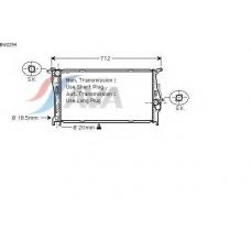 BW2294 AVA Радиатор, охлаждение двигателя