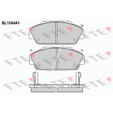 BL1584A1 FTE Комплект тормозных колодок, дисковый тормоз