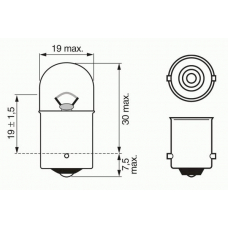 1 987 302 604 BOSCH Лампа накаливания