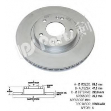 IBT-1H15 IPS Parts Тормозной диск