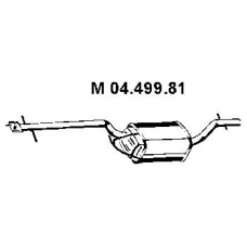 04.499.81 EBERSPACHER Средний глушитель выхлопных газов